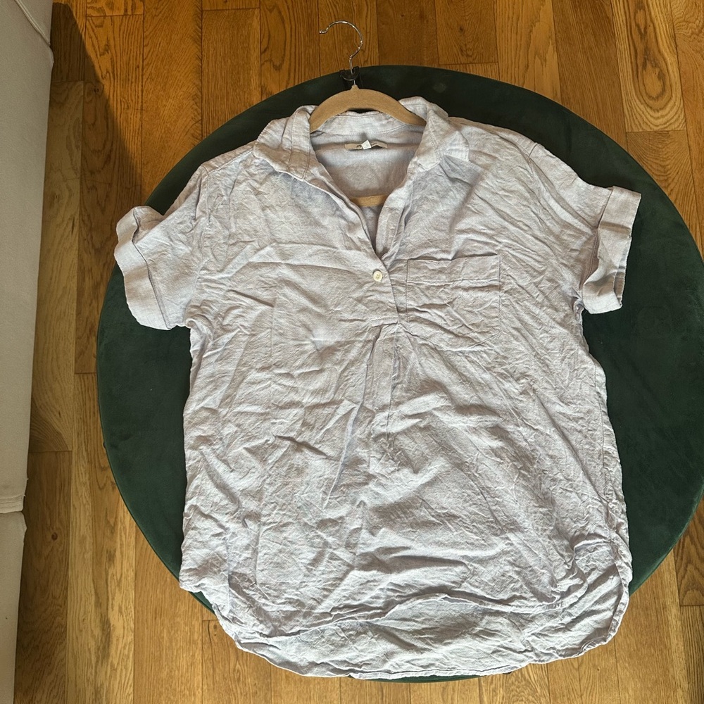 Madewell Pale Blue Button-Up Top